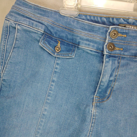 TORRID Women's 18 High-Rise Wide Leg Crop Jeans, Plus Size Stretch Denim Boho - Picture 7 of 7